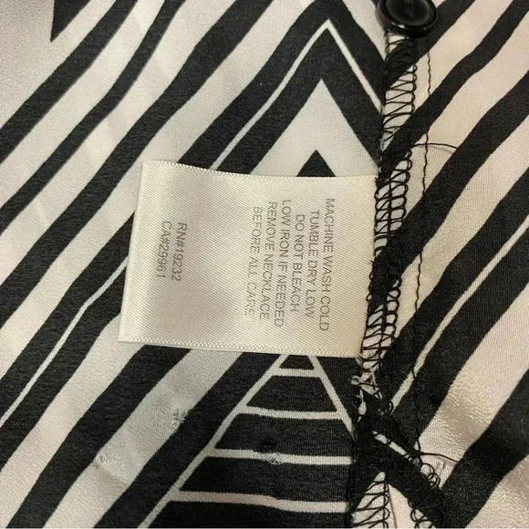 VGT Alfred Dunner 80s Women's Blouse Button Down Psychadelic Geometric Print 16 - Picture 10 of 15